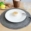 Mantel Redondo de Gasa de Algodón Estilo Escandinavo para el Hogar, Esterilla Aislante, Esterilla Antiescaldado para Restaurante, Posavasos, Esterilla para Platos, Mantel para Mesa de Comida Occidental