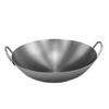 Wok antigo de duas alças panela de ferro sem revestimento especial de chef de hotel refeitório doméstico wok quente panela de ferro de fundo redondo panela de barro