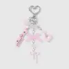 Dulce, Lindo, Moderno y Versátil Peine de Mariposa Cruz Corazón Estrella Perla Artificial Diamantes de Imitación Llavero de Fresa