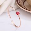 Pulsera de gato abriéndose INS dulce para mujer que combina con todo galvanizada con incrustaciones de circonitas pulsera de animal lindo joyería suministro de comercio exterior