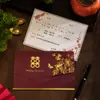 Nuevas invitaciones de boda de alta gama estilo chino, invitaciones para banquetes de boda, invitaciones de boda de papel únicas y elegantes para imprimir