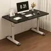 Mesa Branca Ajustável Manualmente, Design Espesso e Simples, Mesa de Estudo Infantil, Quarto de Estudo de Dormitório, Mesa de Computador para Casa