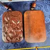 Strike de Rayo Azufaifo Zorro Pequeño Colgante Natural de Azufaifo Strike de Rayo Marca Joyería de Nueve Colas Estilo Étnico Popular Adornos de Madera Colgantes