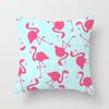 Seleção rigorosa de bons produtos verão algodão e linho Fronha de Flamingo estampa de desenho animado fronha simples almofada de sofá para casa