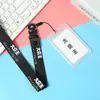 Porta-Crachá Criativo com Texto, Cordão Destacável, Crachá de Trabalho, Crachá de Trabalho, Cartão de Refeição Estudantil, Cartão de Retirada, Porta-Crachá Protetor