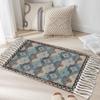 Tapete persa vintage decoração de quarto estilo étnico cobertor de cabeceira baixo poliéster algodão feito à mão tapete de sofá fácil de cuidar