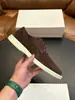 Zapatos derby minimalistas italianos de ante STN, color liso, superficie suave, forro transpirable, estilo moderno y versátil para hombre, de caña baja.