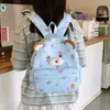 Mochila infantil de oso de dibujos animados súper linda, mochila pequeña nueva y moderna para exteriores con estilo para el jardín de infantes