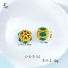Color Duradero Resistente a la Decoloración Oro Arena Vietnamita Incrustado con Diamantes, Color Esmalte, Cuentas Redondas Huecas, Pulsera de Cuentas con Agujero Pasante, Accesorios para Manualidades al por Mayor