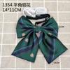 Corbata Japonesa Básica Verde Oscuro Sin Nudo Perezosa con Cremallera Atada a Mano Cuello Flor Traje Camisa Decoración Moda