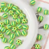 12mm Infantil e Fofo Cor Contrastante Redondo Contas de Melancia Listradas Contas Soltas DIY Joias Feitas à Mão Acessórios para Pulseira Material