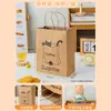 Bolsa de Empaque tipo Bandolera de Papel Kraft Engrosado para Café y Té de Leche, Estilo Ins Especial de Aspecto Elevado Empaque Doméstico y Comercial