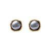 Aretes de perlas gris dorado moda femenina aretes de alto sentido 2024 nuevos estilo vintage temperamento estilo Hong Kong joyería para las orejas