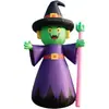 Nuevos accesorios de diseño de lugar de Halloween para exteriores, decoración de patio, modelo de aire inflable de calabaza, fantasma, globo de fantasma