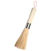 Cepillo de olla de bambú antiguo, cepillo doméstico de cocina, herramienta de limpieza de ollas, cepillo de bambú, escoba, estropajo, cepillo de olla comercial