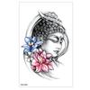 Atacado de fábrica adesivo de tatuagem totem preto e branco personalizado à prova d'água flor bianhua flor colorida adesivo de tatuagem para braço