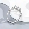 Anillo hueco floral estilo corte vintage de plata de ley maciza S925 con engaste tipo huevo de paloma de 6x8 mm para diamante DIY