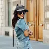Gorro con orejas de gato gafas de sol todo partido protección solar sombrero para el sol desgastado piloto mujer gafas de tinta personalidad linda gorra de béisbol