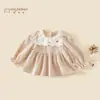 Camisa de Muñeca para Niña Atuendo de Otoño 2026 Nueva Moda Estilo Coreano Camisa de Manga Abullonada para Niños Top Dulce para Bebés Primavera Otoño