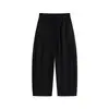 Calça de Lã MAOQIAOYI Estilo Relaxado Emagrecedora Solta Reta Perna Larga para Homens, Calça Longa Outono e Inverno HF011