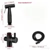 Compañero de Baño para Inodoro Doméstico Válvula Triangular de Salida Doble Pistola de Rociado Potenciadora de Alta Presión para Bidé de Baño Pistola de Agua