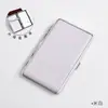 Estuche universal para cigarrillos gruesos y delgados, hecho de cuero y metal, con capacidad para 20 cigarrillos delgados, ultradelgado, portátil, impermeable y resistente al sudor, adecuado para hombres y mujeres