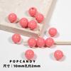 Cuentas redondas de colores, accesorios de joyería DIY, cuentas sueltas hechas a mano, arcoíris, color crema, 10 mm, accesorios para pulseras y collares.