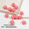 Cuentas Redondas de Colores Accesorios para Joyería DIY Cuentas Sueltas Hechas a Mano Arcoíris Color Completo Crema 10mm Accesorios para Pulseras Collares Cuentas