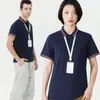 Camisa Casual de Solapa para Cultura Corporativa para Hombres y Mujeres, Camiseta de Manga Corta, Estampada Bordada a la Moda, Nueva Camisa Polo