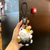 Novo Chaveiro de Gato da Sorte em Couro Cartoon, Pingente de Chaveiro de Bolsa Atrai-Dinheiro, Presente de Ano Novo Atacado
