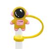 Nueva serie de astronautas tapa de pajita funda de pajita accesorios DIY funda de pajita decorativa caricatura creativa superventas