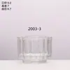 Copos de Vidro Transparente para Velas com Fundo Espesso para Venda no Atacado pelo Fabricante, Porta-Velas de Vidro para Aromaterapia Caseira, Porta-Velas para Quarto, Enfeites de Fragrância