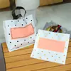 Bolsa de Mão com Bolinhas Clássicas Sacola Plástica para Presente Joias Compras Nova Material PE Bolsa Tote Translúcida Atacado
