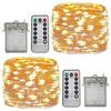 Nova Caixa de Bateria à Prova d'Água com 8 Funções, Controle Remoto, Temporizador, Luzes LED Ip43 e Iluminação Colorida