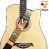 Correa de Guitarra con Estilo Étnico, Ensanchada para Guitarras Acústicas, Correa Cruzada de Poliéster Estampado para Guitarras Eléctricas, Ensanchada y Cómoda