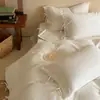 Juego de cuatro piezas de jacquard de algodón puro para hotel, clase A, maternal e infantil, funda de edredón para estudiantes, sábana, juego de tres piezas, sábana ajustable, ropa de cama para todas las estaciones