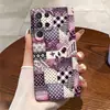 Funda de Teléfono Retro Patchwork Rosa Romántica Francesa S25Ultra GalaxyS26+ Cubierta Protectora Personalizada