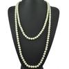 Collar de Perlas Anudadas Multicapa Estilo Europeo y Americano para Mujer, Collar para Suéter de Otoño e Invierno, Accesorios de Joyería Larga de Alta Gama