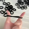 Gomas Negras Pequeñas para el Cabello para Niñas, Diademas para Bebés, Accesorios para el Cabello para Niños, Cuerdas Finas para el Cabello Fino, Gomas para el Cabello para Hombres