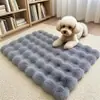 Nido para Gato Silla para Dormir Esterilla Manta para Perro Gato Perrera Esterilla para Mascotas Felpa Invierno Cálida Engrosada Resistente al Desgaste Esterilla para Piso