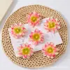 Flor de Peonía Simulada Flor de Seda Flor de Ciruelo Cabeza de Flor Decorativa Tocado DIY Hecho a Mano Material de Flor Artificial Cabeza de Flor Simulada
