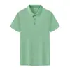 26 Camisa Polo Masculina de Algodão Verão Nova High-End Slim-Fit Rosa Polo Camiseta de Manga Curta Casual Gola Lapela Top