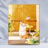 Pintura al óleo digital DIY estilo pastoral combinación de gatos para colorear relleno de color acrílico pintura colgante venta al por mayor de fábrica