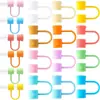 Amazon Nuevo Tapa de Silicona para Popote de 8 mm Color Caramelo Tapa Antipolvo Manga Reciclable para Popote