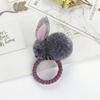Internet Celebrante Lindo Super Lindo Anillo de Cabello de Conejo Niña Dibujos Animados Felpa Horquilla Coreana Niños Sencillo Bola Accesorios para el Cabello