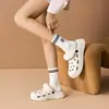 Pantuflas de Clog para Mujer, Invierno, Hogar y Exterior, Antideslizantes, Felpa, Desmontables, Suela Gruesa, Sensación de Caminar sobre las Nubes, Zapatos de Algodón Cálidos