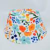 Sombrero de Pescador Infantil Coreano y Japonés con Estampado Floral de Primavera y Verano Protección Solar Moda al Aire Libre Versátil Para Adelgazar la Cara