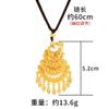 Collar de pavo real dorado para mujer, borla multicapa, elegante colgante de fénix que combina con todo, joyería estilo palacio, accesorios Yiwu al por mayor