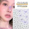 Pegatina Mariposa Aurora Gelatina Cara Estéreo Pedrería Uñas Arte En relieve Maquillaje Pegatina Joyería Facial Maquillaje Pegatina Ojo Decorativo