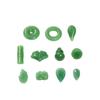 Imitação de vidro Jade fivela de segurança pingente verde escuro jade colar pulseira pingente diy handmade antigo hairpin jóias acessórios